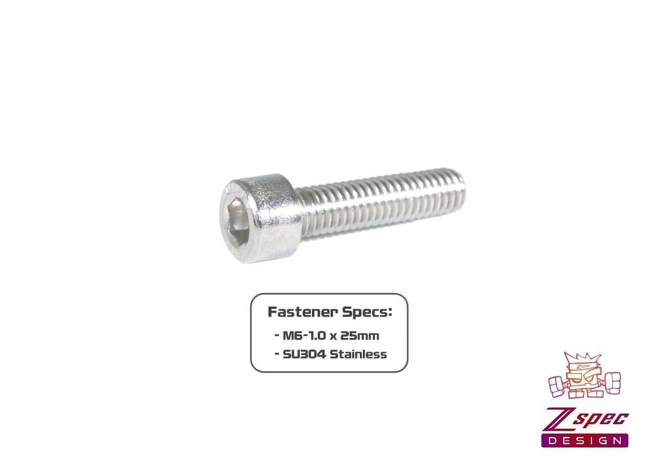ZSPEC M6-1.0x25mm Socket-Cap SHSC Fasteners, SUS304 Stainless, 10-Pack - ZSD-005572-  DRIVEN - 2