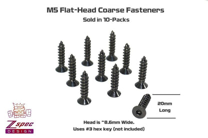 ZSPEC Sill Plate & Tonneau Cover Allen Screws for '90-99 300zx Z32, Black - ZSD-386954-  DRIVEN - 3