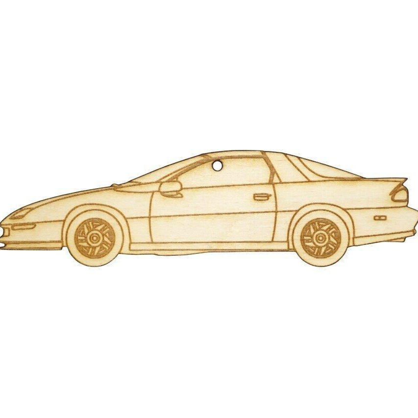 ZSPEC Laser-Engraved Wood Ornament, Style: Camaro Z28, Birch, ~5" - ZSD-004612-  DRIVEN - 1