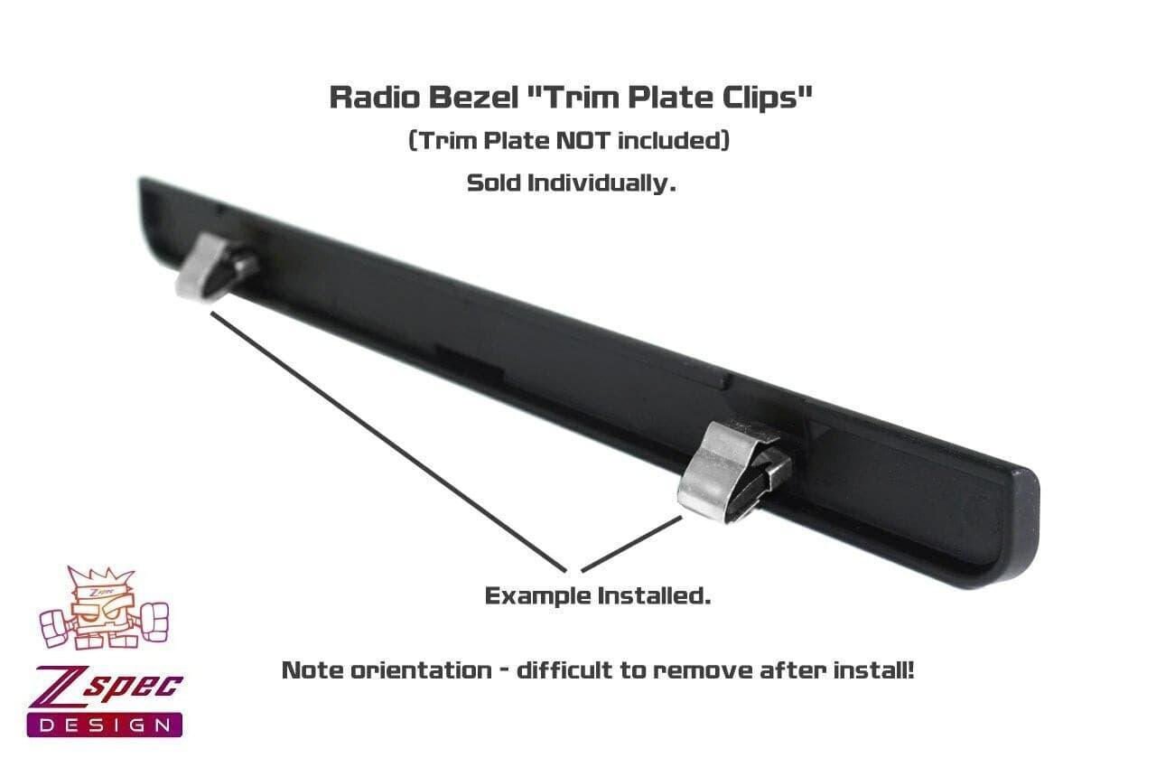 ZSPEC Radio Bezel Trim Plate Clip for '90-96 Nissan 300zx Z32, replaces 68749-41L00 - ZSD-193132-  DRIVEN - 3