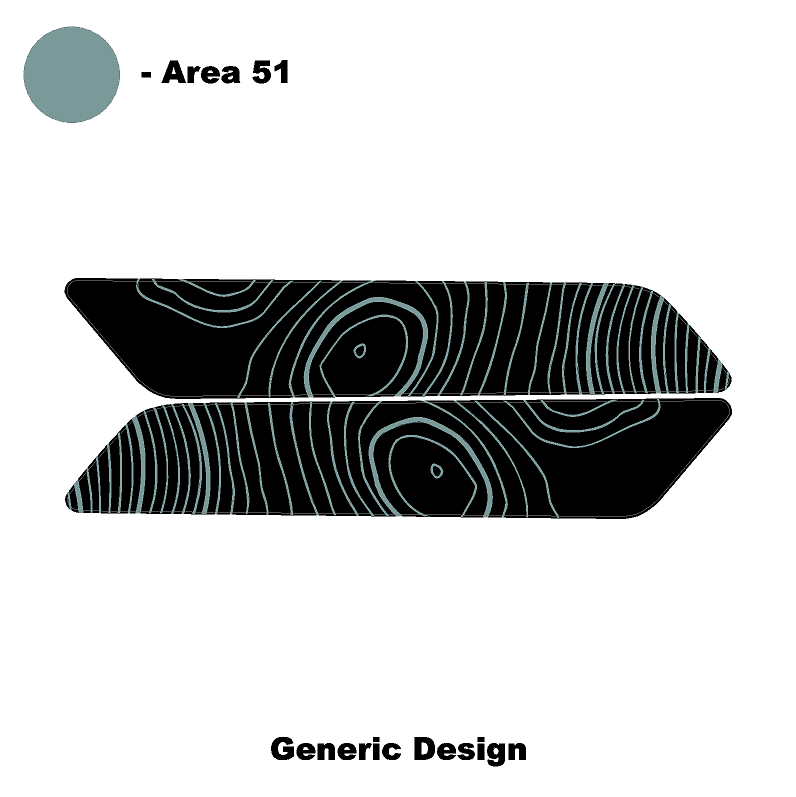 Topo Interior Rear Door Grab Handle Overlay Kit (Printed Series) - 2021+ Bronco 4 Door - 21BRNGRAB4RDR-TPAMBL-21BRNGRAB4RDR-TPA51L-21BRNGRAB4RDR-TPAZL-21BRNGRAB4RDR-TPCGL-21BRNGRAB4RDR-TPCBNL-  DRIVEN - 6