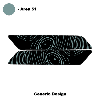 Topo Interior Rear Door Grab Handle Overlay Kit (Printed Series) - 2021+ Bronco 4 Door - 21BRNGRAB4RDR-TPAMBL-21BRNGRAB4RDR-TPA51L-21BRNGRAB4RDR-TPAZL-21BRNGRAB4RDR-TPCGL-21BRNGRAB4RDR-TPCBNL-  DRIVEN - 6