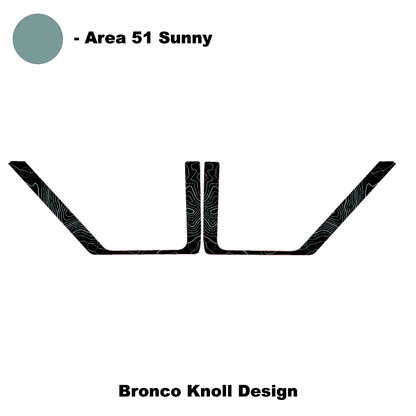 Topo Front Door Net Trim Overlay Kit (Printed Series) - 2021+ Bronco