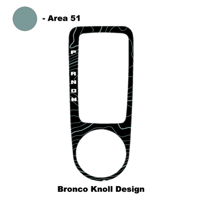 Topo Automatic Shifter Overlay (Printed Series) - 2021+ Bronco Automatic