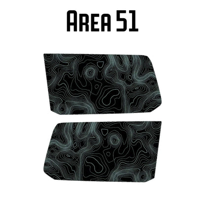 Topographic Rear Window Map Overlays V3 (Perforated) - 2024+ Land Cruiser - 24LCRWTOPOV3-HB-24LCRWTOPOV3-A51-24LCRWTOPOV3-CAR-24LCRWTOPOV3-CO-24LCRWTOPOV3-DS-  DRIVEN - 6