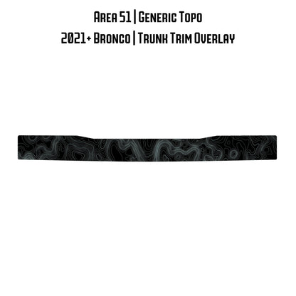 Topo Trunk Trim Overlay / Protector - 2021+ Bronco - 21BRNTRNKTRIM-TPAMBL-21BRNTRNKTRIM-TPA51L-21BRNTRNKTRIM-TPAZL-21BRNTRNKTRIM-TPCGL-21BRNTRNKTRIM-TPCBNL-  DRIVEN - 8