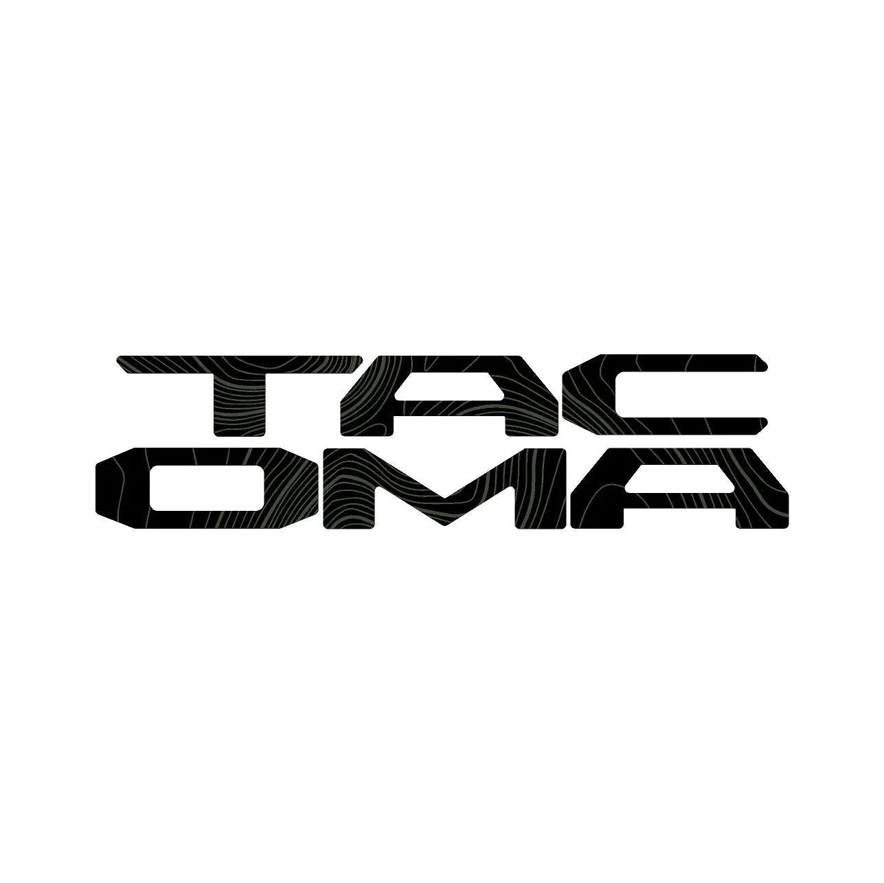 Topographic Map Tailgate Inlay Letters - 2024+ Tacoma - 24TACOMATLG-BLOR-24TACOMATLG-GD-24TACOMATLG-CM-24TACOMATLG-PI-24TACOMATLG-MC-  DRIVEN - 3