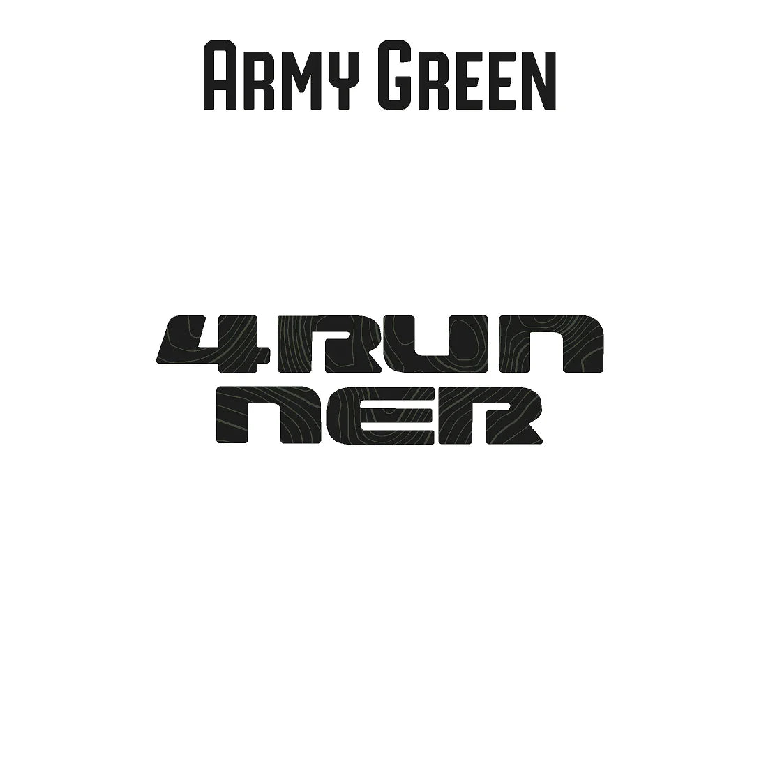 4RUNNER Topographic Rear Liftgate Emblem Overlays - 2025+ 4Runner - 254RUN-RT-4RUN-TPWH-254RUN-RT-4RUN-TPRACE-254RUN-RT-4RUN-TPHB-254RUN-RT-4RUN-TPVB-254RUN-RT-4RUN-TPAG-  DRIVEN - 6