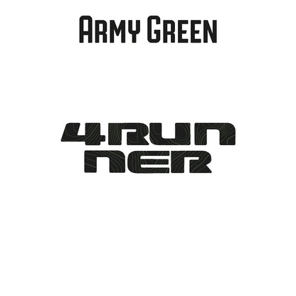 4RUNNER Topographic Rear Liftgate Emblem Overlays - 2025+ 4Runner - 254RUN-RT-4RUN-TPWH-254RUN-RT-4RUN-TPRACE-254RUN-RT-4RUN-TPHB-254RUN-RT-4RUN-TPVB-254RUN-RT-4RUN-TPAG-  DRIVEN - 6