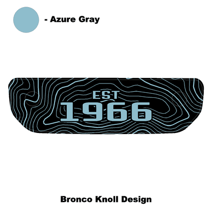 1966 Topographic Shifter Plate (Printed Series + Acrylic) - 2021+ Bronco