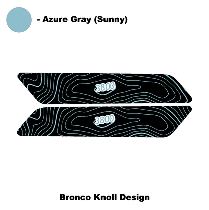 Topo Interior Rear Door Grab Handle Overlay Kit (Printed Series) - 2021+ Bronco 4 Door