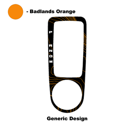 Topo Automatic Shifter Overlay (Printed Series) - 2021+ Bronco Automatic - 21BRNATTRIM-TPAMBL-21BRNATTRIM-TPA51L-21BRNATTRIM-TPAZL-21BRNATTRIM-TPCGL-21BRNATTRIM-TPCBNL-  DRIVEN - 13