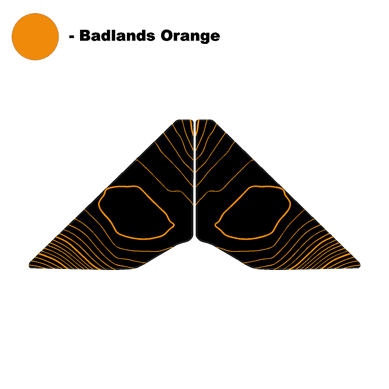 Topo Front Window Triangle Overlay (Printed Series) - 2021+ Bronco 4 Door - 21BRNDFTRIPT-TPAMBL-21BRNDFTRIPT-TPA51L-21BRNDFTRIPT-TPAZL-21BRNDFTRIPT-TPCGL-21BRNDFTRIPT-TPCBNL-  DRIVEN - 12