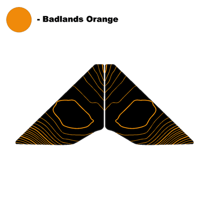 Topo Front Window Triangle Overlay (Printed Series) - 2021+ Bronco 4 Door - 21BRNDFTRIPT-TPAMBL-21BRNDFTRIPT-TPA51L-21BRNDFTRIPT-TPAZL-21BRNDFTRIPT-TPCGL-21BRNDFTRIPT-TPCBNL-  DRIVEN - 12