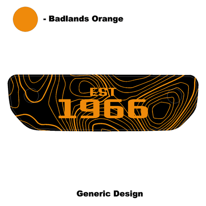 1966 Topographic Shifter Plate (Printed Series + Acrylic) - 2021+ Bronco