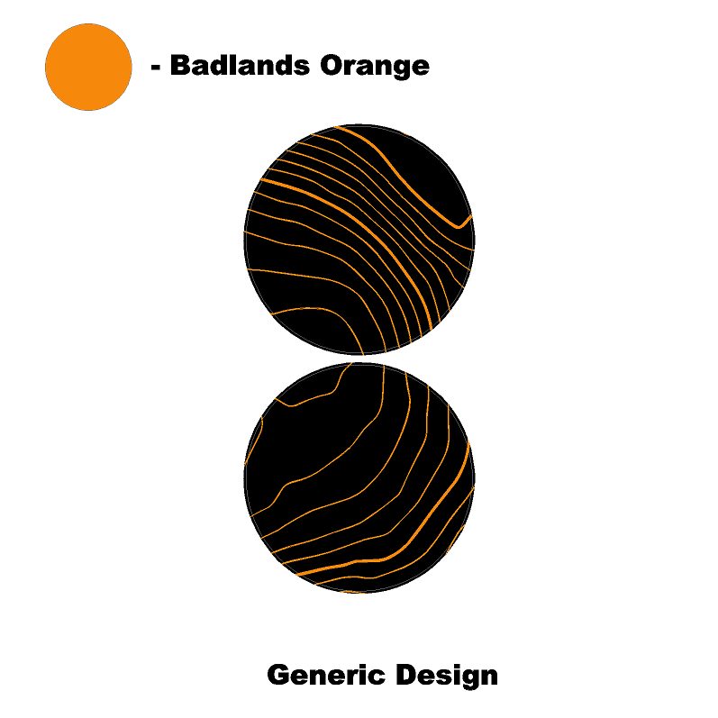 Topo Cup Holder Inserts (Printed Series + Acrylic) - 2021+ Bronco - 21BRNCPHLDRINS-TPAMBL-21BRNCPHLDRINS-TPA51L-21BRNCPHLDRINS-TPAZL-21BRNCPHLDRINS-TPCGL-21BRNCPHLDRINS-TPCBNL-  DRIVEN - 17