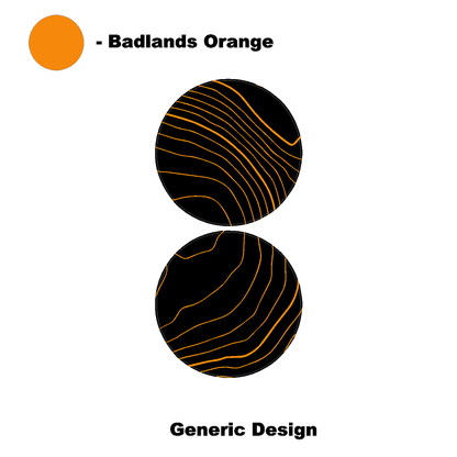 Topo Cup Holder Inserts (Printed Series + Acrylic) - 2021+ Bronco - 21BRNCPHLDRINS-TPAMBL-21BRNCPHLDRINS-TPA51L-21BRNCPHLDRINS-TPAZL-21BRNCPHLDRINS-TPCGL-21BRNCPHLDRINS-TPCBNL-  DRIVEN - 17