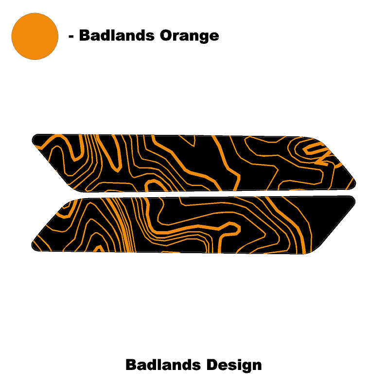 Topo Interior Front Door Grab Handle Overlay Kit (Printed + Laser Series) - 2021+ Bronco