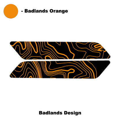 Topo Interior Rear Door Grab Handle Overlay Kit (Printed Series) - 2021+ Bronco 4 Door - 21BRNGRAB4RDR-TPAMBL-21BRNGRAB4RDR-TPA51L-21BRNGRAB4RDR-TPAZL-21BRNGRAB4RDR-TPCGL-21BRNGRAB4RDR-TPCBNL-  DRIVEN - 30