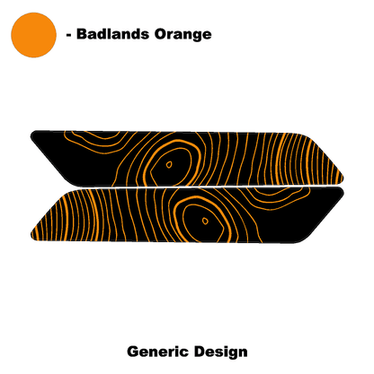 Topo Interior Rear Door Grab Handle Overlay Kit (Printed Series) - 2021+ Bronco 4 Door - 21BRNGRAB4RDR-TPAMBL-21BRNGRAB4RDR-TPA51L-21BRNGRAB4RDR-TPAZL-21BRNGRAB4RDR-TPCGL-21BRNGRAB4RDR-TPCBNL-  DRIVEN - 11