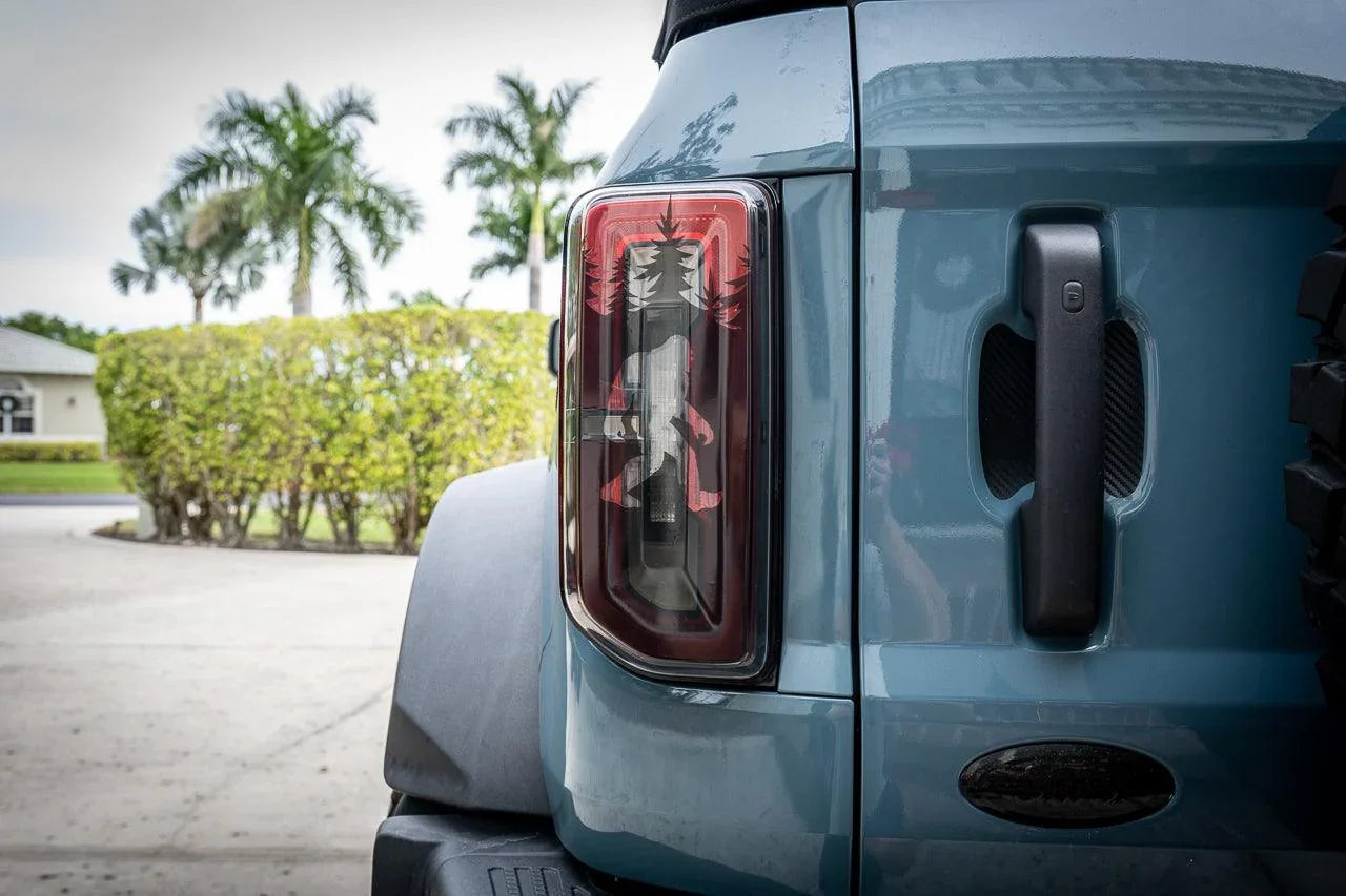 Bigfoot aka Sasquatch in the Woods Tail Light Overlays - 2021+ Bronco - 21BRONCOLEDTL-BFDS-21BRONCOLEDTL-BFLS-21BRONCOLEDTL-BFST-21BRONCOLEDTL-BFCB-21BRONCOLEDTL-BFHC-  DRIVEN - 8