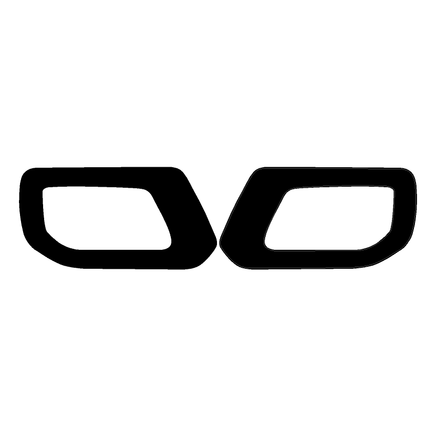 Solid Color Interior Door Handle Overlays (Printed Series) - 2021+ Bronco - 21BRNINTHANDLE-MB-21BRNINTHANDLE-GB-21BRNINTHANDLE-WHM-21BRNINTHANDLE-WHG-21BRNINTHANDLE-AMBM-  DRIVEN - 8