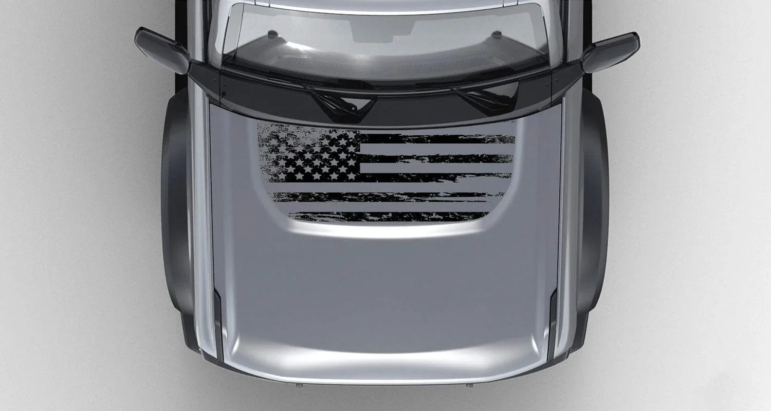 Stealth Clear American Flag Hood Overlay - 2021+ Bronco - 21BRONCOAMFHD-21BRONCOAMFHDB-21BRONCOAMFHDS-21BRONCOAMFHD-X2-21BRONCOAMFHDB-X2-  DRIVEN - 1
