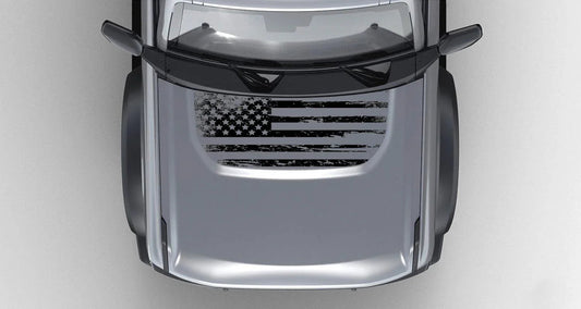 Stealth Clear American Flag Hood Overlay - 2021+ Bronco - 21BRONCOAMFHD-21BRONCOAMFHDB-21BRONCOAMFHDS-21BRONCOAMFHD-X2-21BRONCOAMFHDB-X2-  DRIVEN - 1