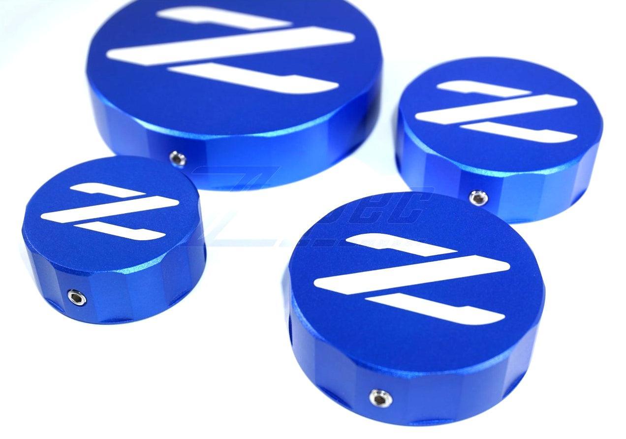 ZSPEC Reservoir Cap Cover Set (BMC, CMC, PS, CO) for Nissan Z32 300zx, Billet Aluminum - ZSD-755309-ZSD-755316-ZSD-755323-ZSD-755330-ZSD-755347-  DRIVEN - 6