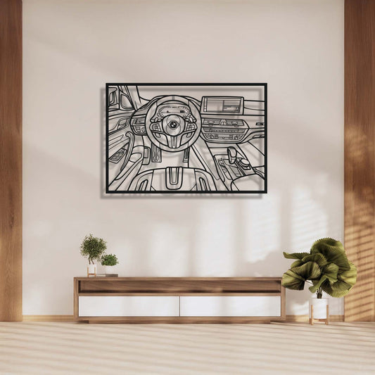 M5 CS Driver's Cockpit Metal Frame Wall Art - MT1465 - MT1465B99-MT1465B115-MT1465B140-  DRIVEN - 1