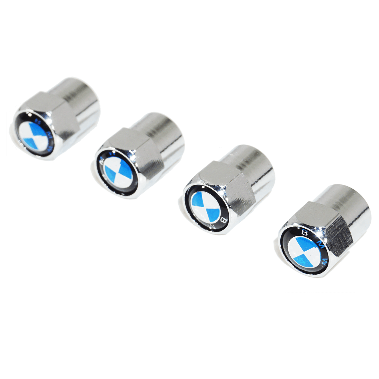Chrome Valve Stem Tire Caps, Style: BMW - ZSD-192944-  DRIVEN - 1