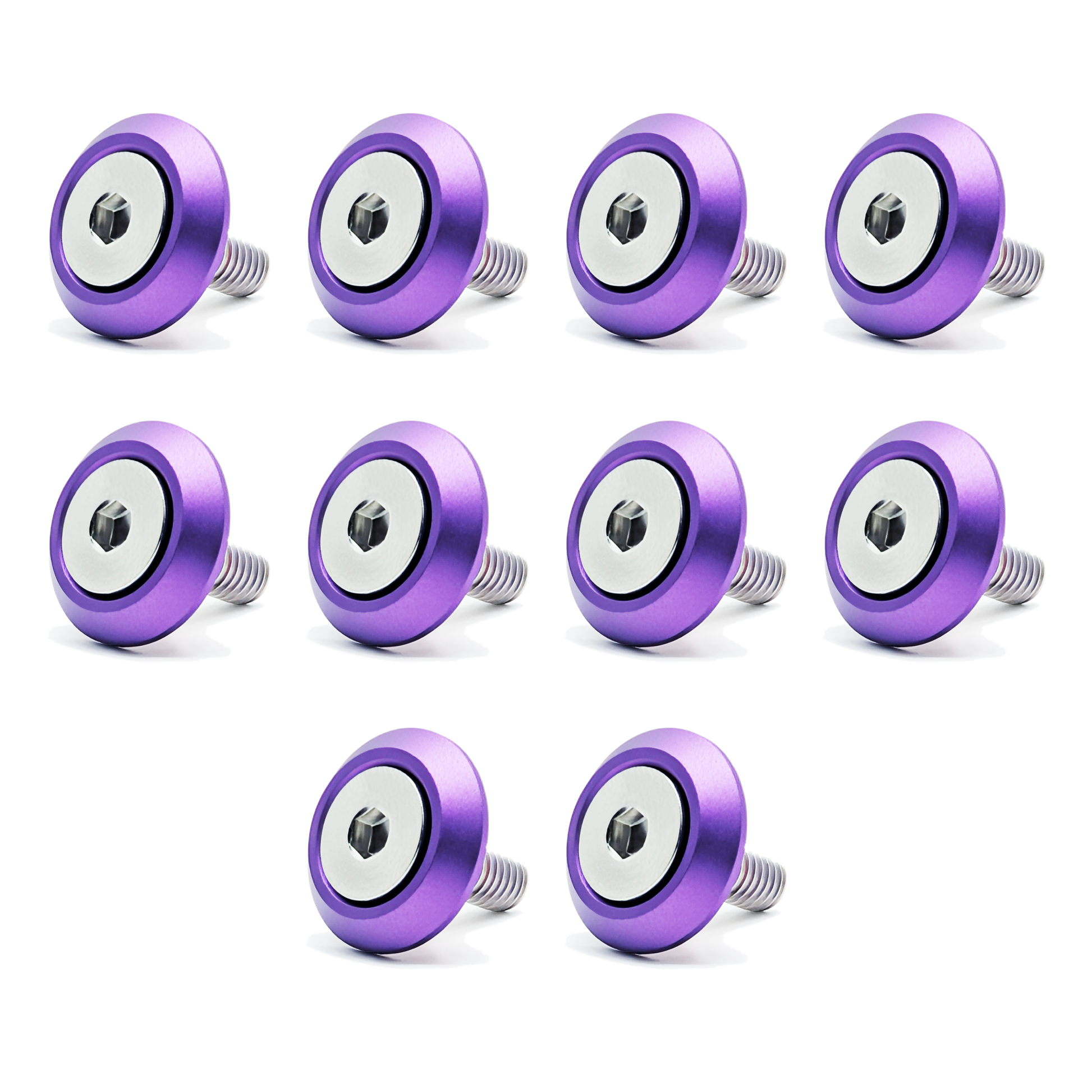 ZSPEC Metric Fender Fastener Kit, M6-1.0x20mm Fasteners, 10-Pack, Stainless & Billet - ZSD-568886-ZSD-568893-ZSD-568909-ZSD-568916-ZSD-568923-  DRIVEN - 5