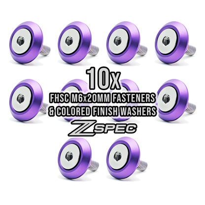 ZSPEC Metric Fender Fastener Kit, M6-1.0x20mm Fasteners, 10-Pack, Stainless & Billet - ZSD-568886-ZSD-568893-ZSD-568909-ZSD-568916-ZSD-568923-  DRIVEN - 1