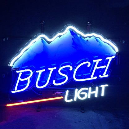 Busch Light Snow Mountain Beer Neon Signs Light - ME495-  DRIVEN - 1
