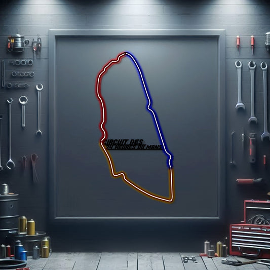24 Heures Du Mans Metal Neon Race Track - MTN0113 - MTN0113CC99-MTN0113W99-MTN0113R99-MTN0113Y99-MTN0113G99-  DRIVEN - 1