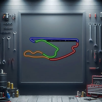 Miami International Autodrome Metal Neon Race Track - MTN0140 - MTN0140CC99-MTN0140W99-MTN0140R99-MTN0140Y99-MTN0140G99-  DRIVEN - 1