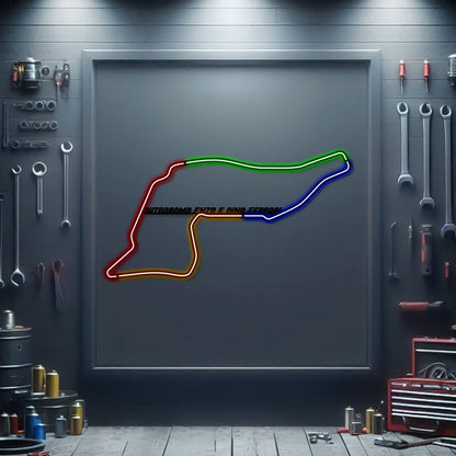 Autodromo Enzo E Dino Ferrari Metal Neon Race Track - MTN0118 - MTN0118CC99-MTN0118W99-MTN0118R99-MTN0118Y99-MTN0118G99-  DRIVEN - 1