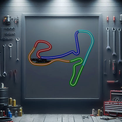 Zandvoort Metal Neon Race Track - MTN0158 - MTN0158CC99-MTN0158W99-MTN0158R99-MTN0158Y99-MTN0158G99-  DRIVEN - 1