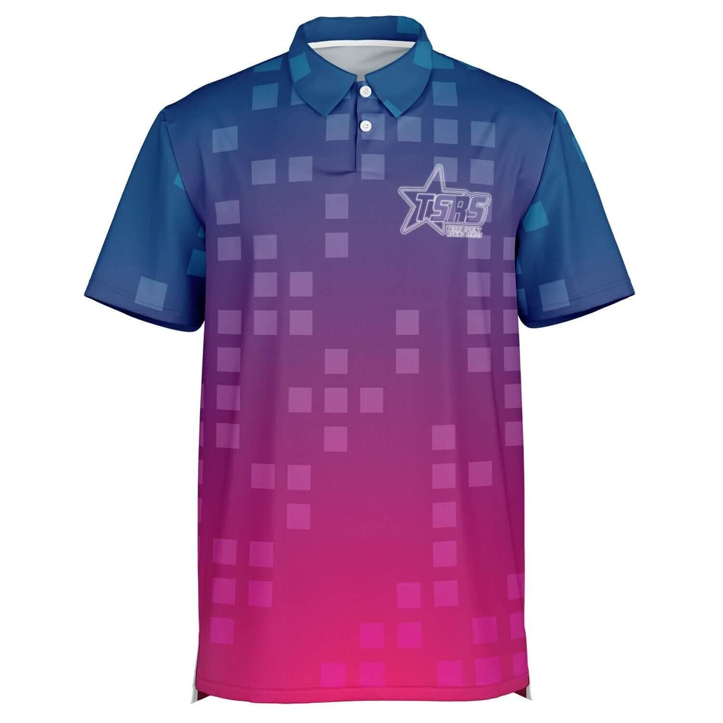 DRIVEN | TSRS '24 | Polo - Adult - Male - Pink/Blue - UPF 50+