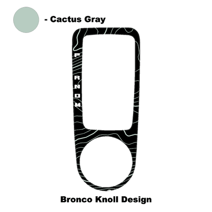 Topo Automatic Shifter Overlay (Printed Series) - 2021+ Bronco Automatic
