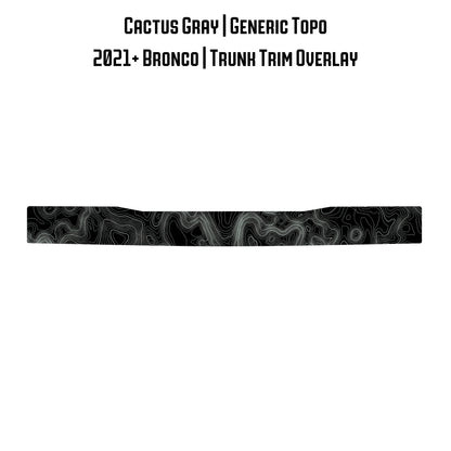 Topo Trunk Trim Overlay / Protector - 2021+ Bronco - 21BRNTRNKTRIM-TPAMBL-21BRNTRNKTRIM-TPA51L-21BRNTRNKTRIM-TPAZL-21BRNTRNKTRIM-TPCGL-21BRNTRNKTRIM-TPCBNL-  DRIVEN - 10