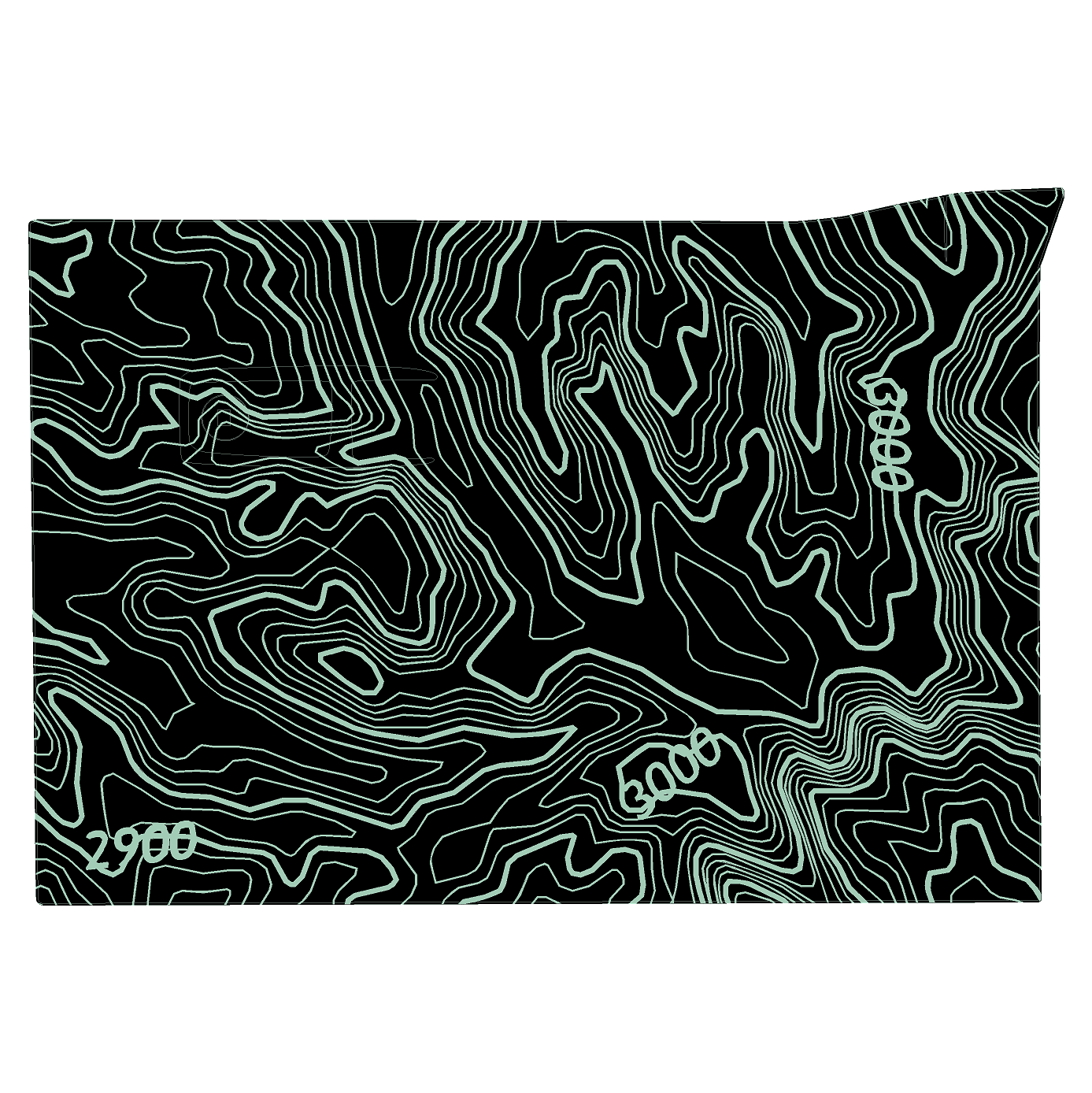 Topo Glovebox Overlay Kit (Printed Series) - 2021+ Bronco