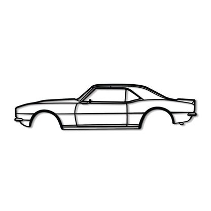 1968 Camaro Metal Car Wall Art - MT0106 - MT0106B49L-MT0106B69L-MT0106B80L-MT0106B99L-MT0106B120L-  DRIVEN - 8