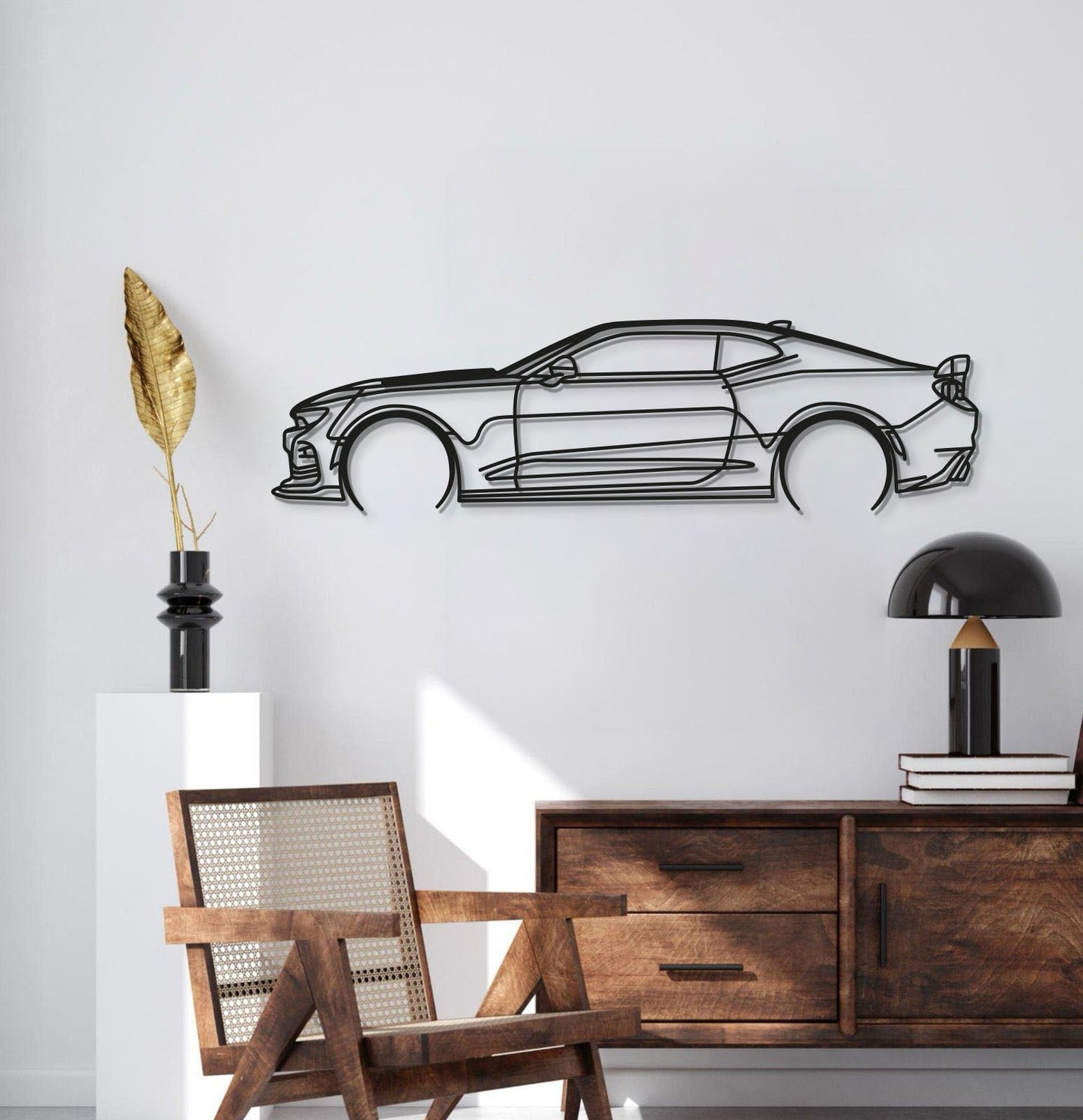 Camaro SS 1LE Detailed Metal Car Wall Art - MT0892 - MT0892B49L-MT0892B69L-MT0892B80L-MT0892B99L-MT0892B120L-  DRIVEN - 2