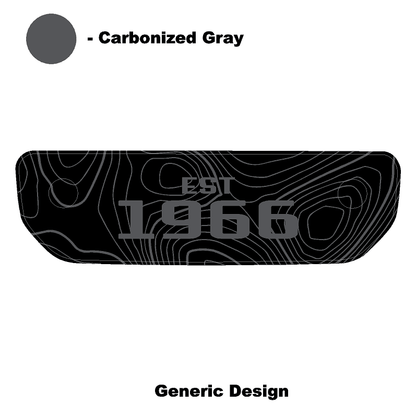 1966 Topographic Shifter Plate (Printed Series + Acrylic) - 2021+ Bronco