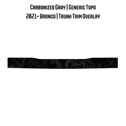 Topo Trunk Trim Overlay / Protector - 2021+ Bronco - 21BRNTRNKTRIM-TPAMBL-21BRNTRNKTRIM-TPA51L-21BRNTRNKTRIM-TPAZL-21BRNTRNKTRIM-TPCGL-21BRNTRNKTRIM-TPCBNL-  DRIVEN - 11