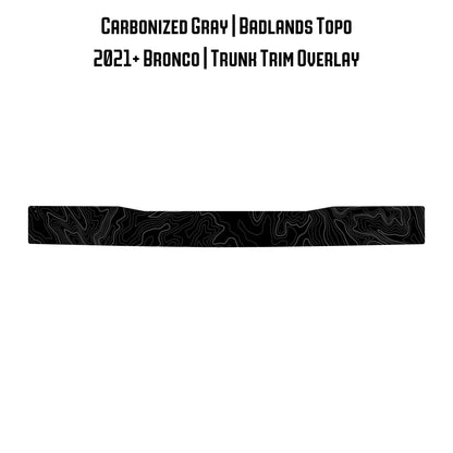 Topo Trunk Trim Overlay / Protector - 2021+ Bronco - 21BRNTRNKTRIM-TPAMBL-21BRNTRNKTRIM-TPA51L-21BRNTRNKTRIM-TPAZL-21BRNTRNKTRIM-TPCGL-21BRNTRNKTRIM-TPCBNL-  DRIVEN - 30