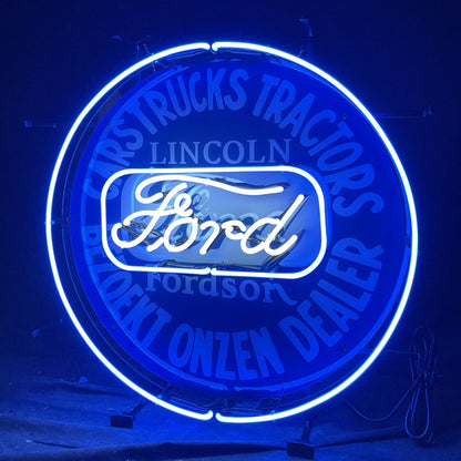 Carstucks Tractors Bezoekt Onzen Dealer Lincoln Forddson Ford Neon Signs Light - CN001-  DRIVEN - 1