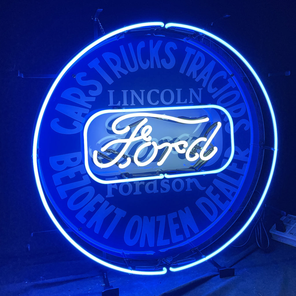 Carstucks Tractors Bezoekt Onzen Dealer Lincoln Forddson Ford Neon Signs Light - CN001-  DRIVEN - 2
