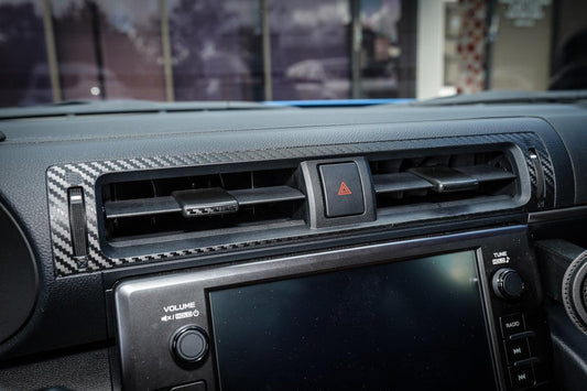 Center AC Vent Trim 3D Carbon Overlays - 2022+ BRZ / GR86 - 22BRZACCENTRIM-3DB-  DRIVEN - 1